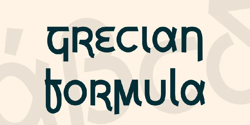 Grecian Formula font