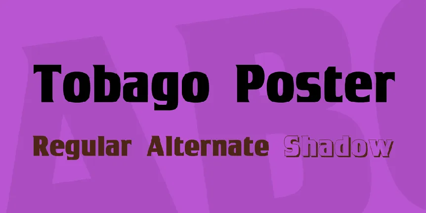 Tobago Poster font