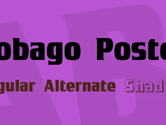 Tobago Poster font