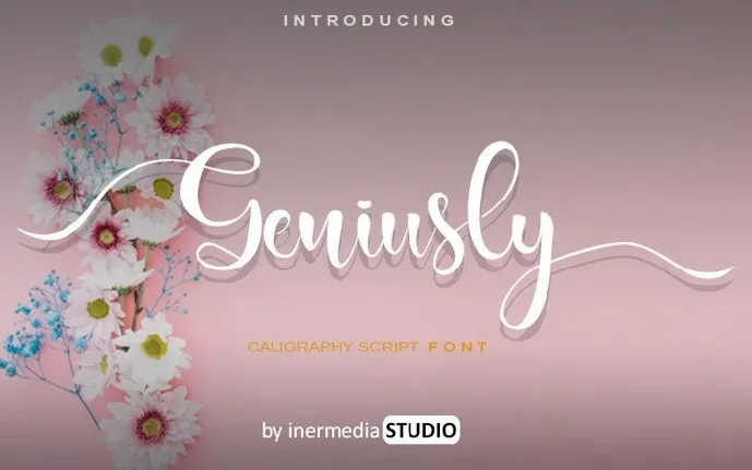 Geniusly Calligraphy font