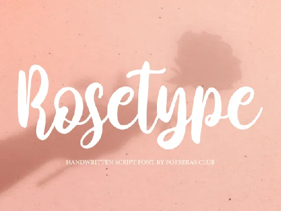 Rosetype font