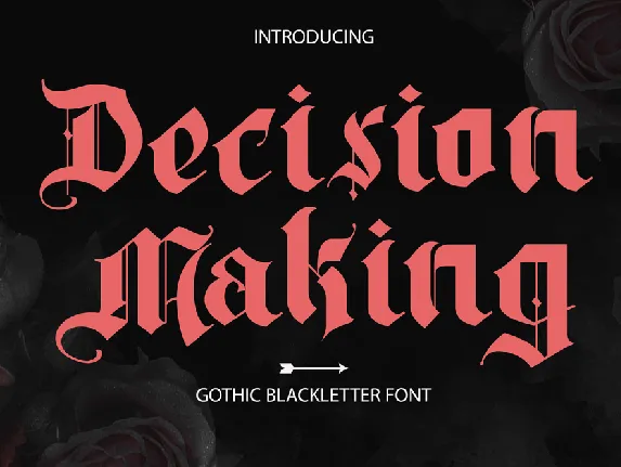 Decision Making font