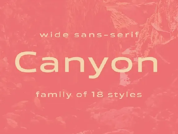 Canyon Family font