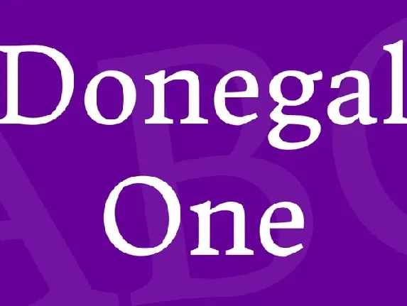 Donegal One font