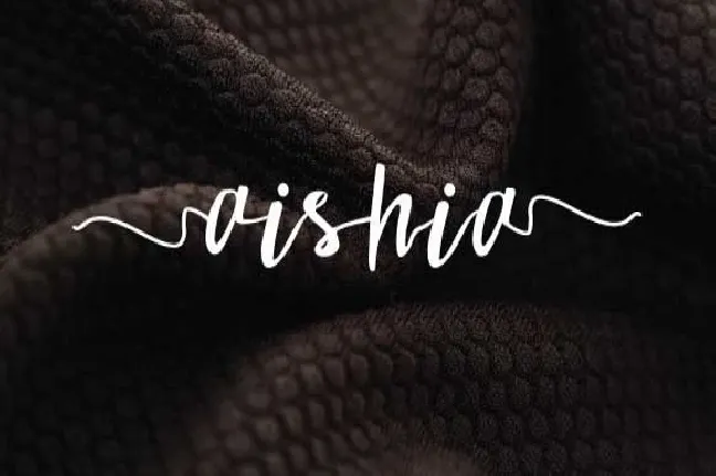 Aishia Script font