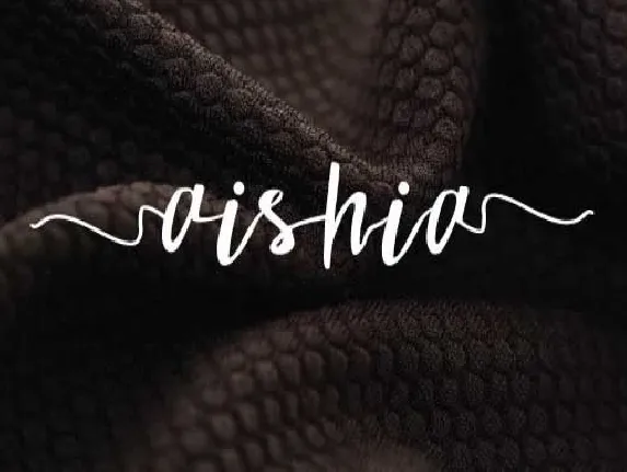 Aishia Script font