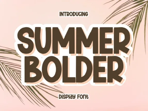 Summer Bolder font