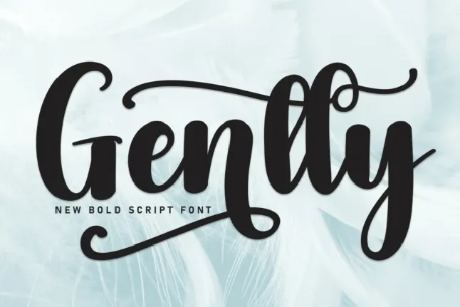 Gently Script font