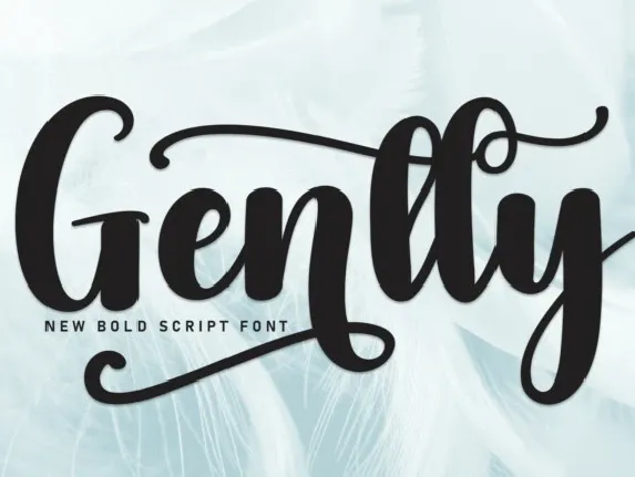 Gently Script font