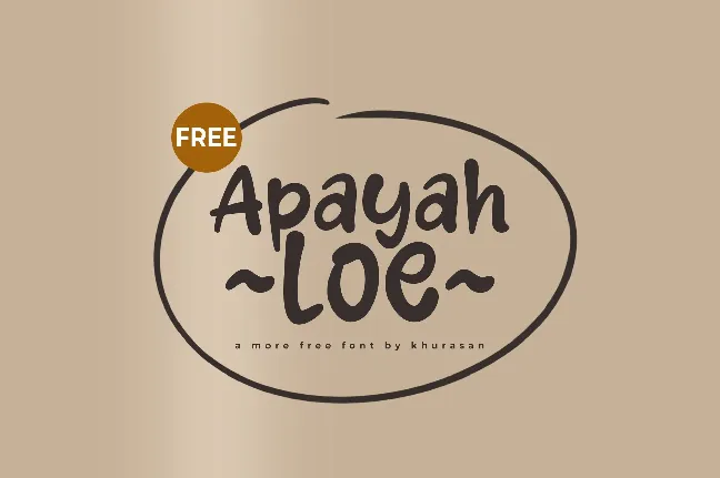 Apayah Loe font