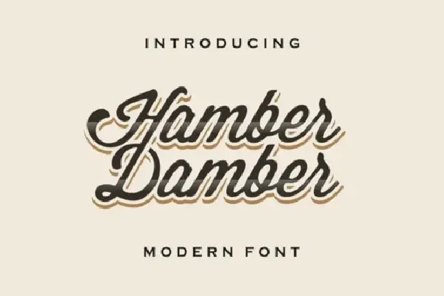 Hamber Damber font