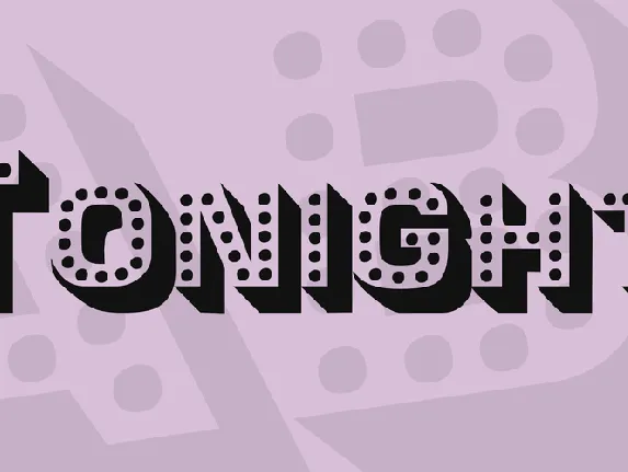 Tonight font