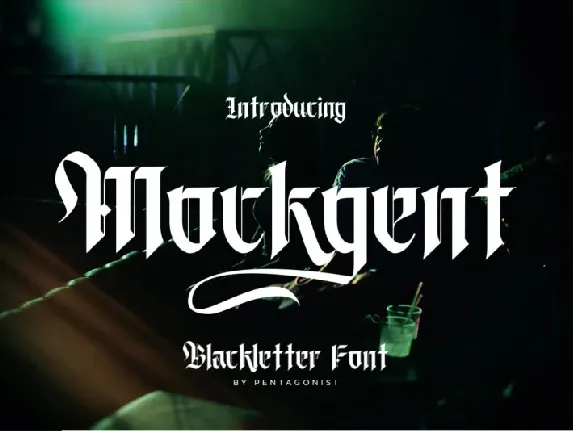 Mockgent | Blackletter font