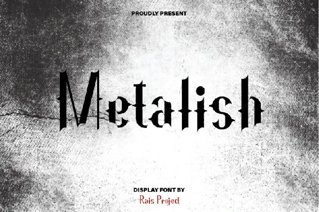 Metalish font