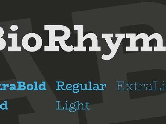 BioRhyme font