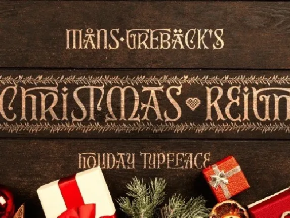 Christmas Reign Display font