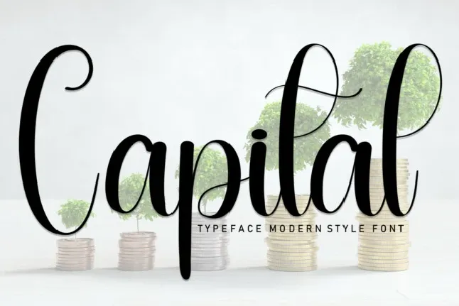 Capital Script font