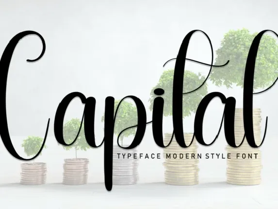 Capital Script font