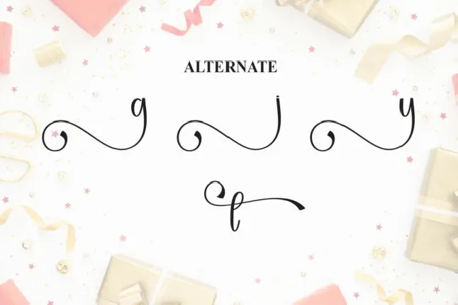 Birthday Calligraphy font