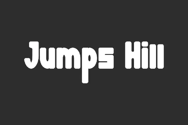 Jumps Hill Demo font