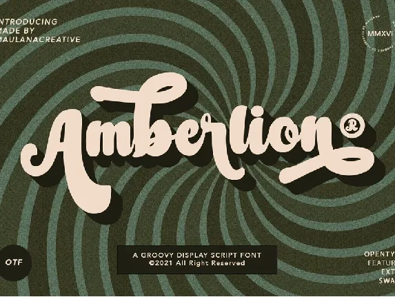 Amberlion font