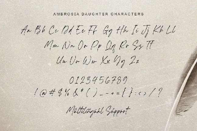 Ambrosia Daughter font