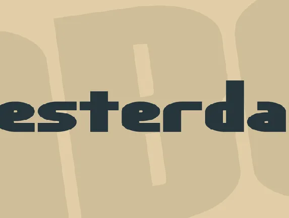 Yesterday font