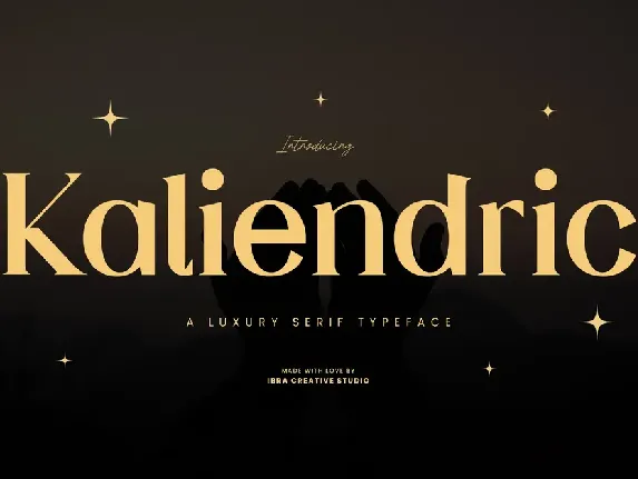 Kaliendric Personal Use font