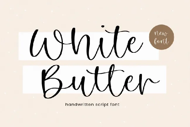 White Butter font