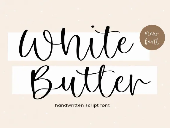 White Butter font