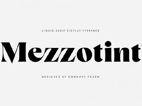 Mezzotint CF font