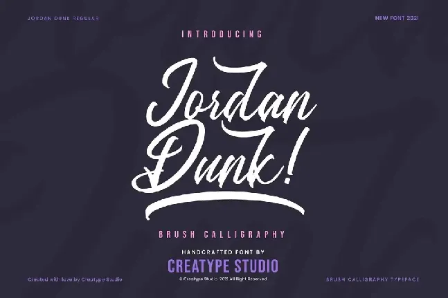 Jordan Dunk font