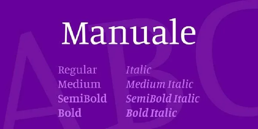 Manuale font