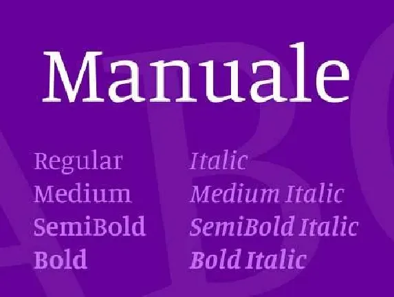 Manuale font