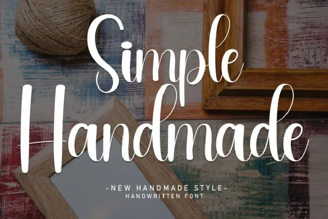 Simple Handmade Script Typeface font