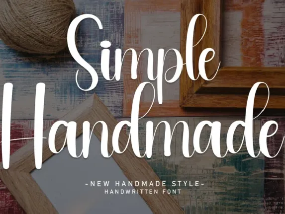 Simple Handmade Script Typeface font