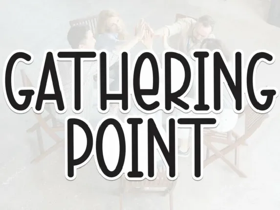 Gathering Point Display font