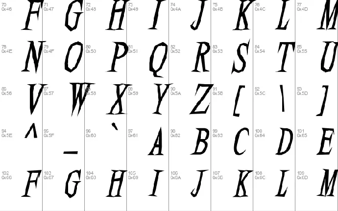 Endless Scarry font