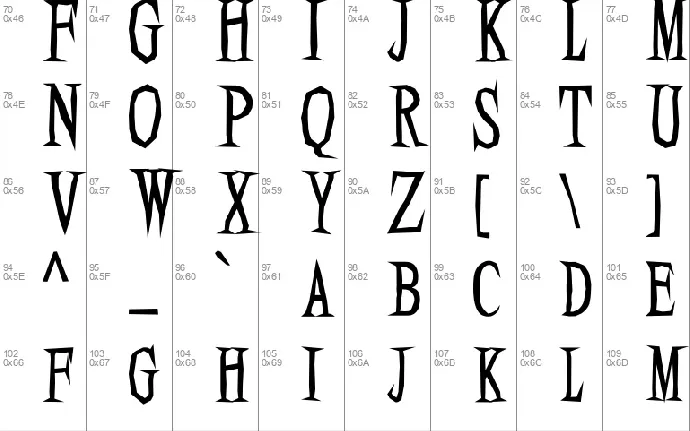 Endless Scarry font