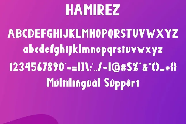 Hamirez font