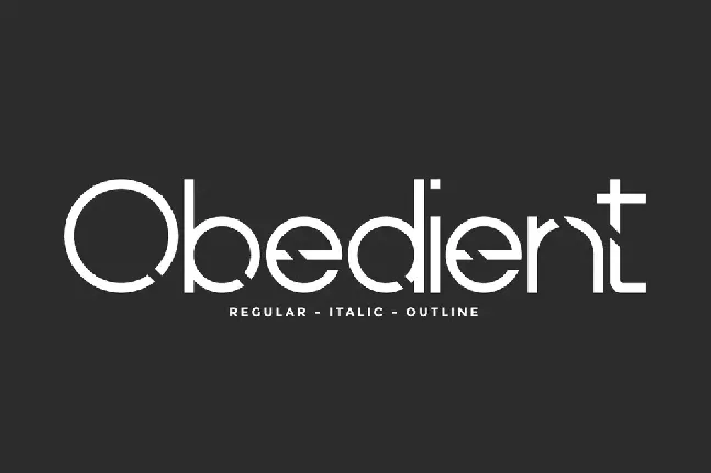 Obedient Demo font