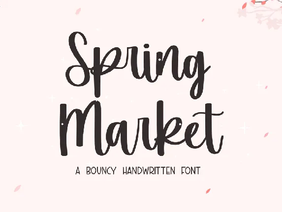 Spring Market font