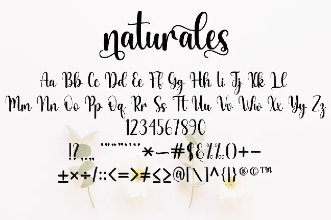 Naturales font