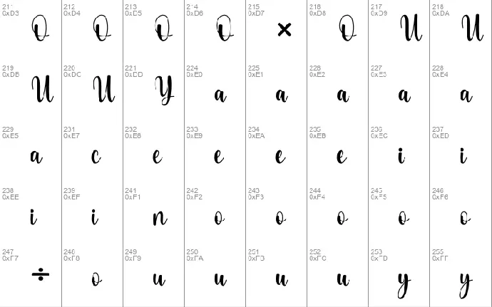 Naturales font