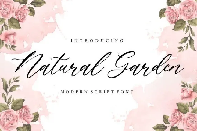 Natural Garden Script font