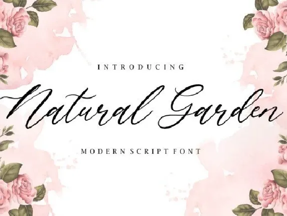 Natural Garden Script font