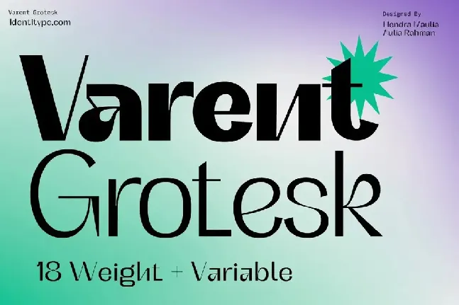 Varent Grotesk font