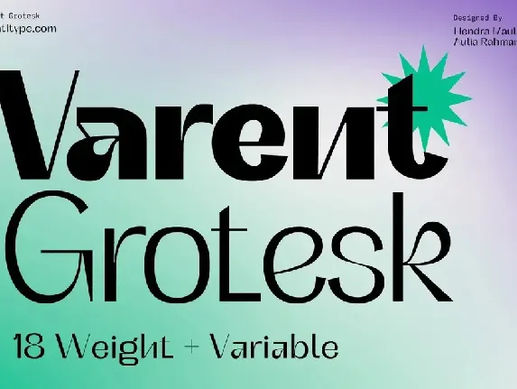 Varent Grotesk font