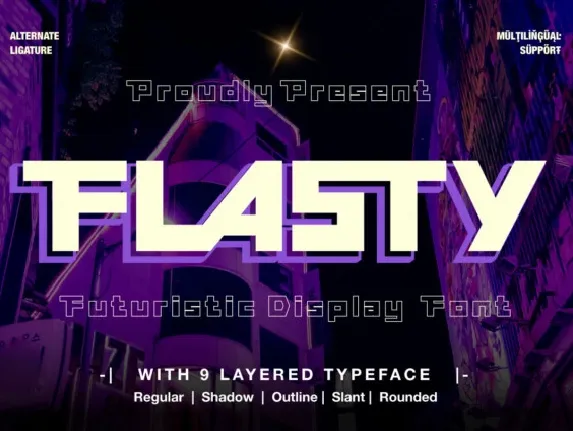 Flasty font