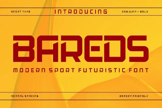 Bareds font